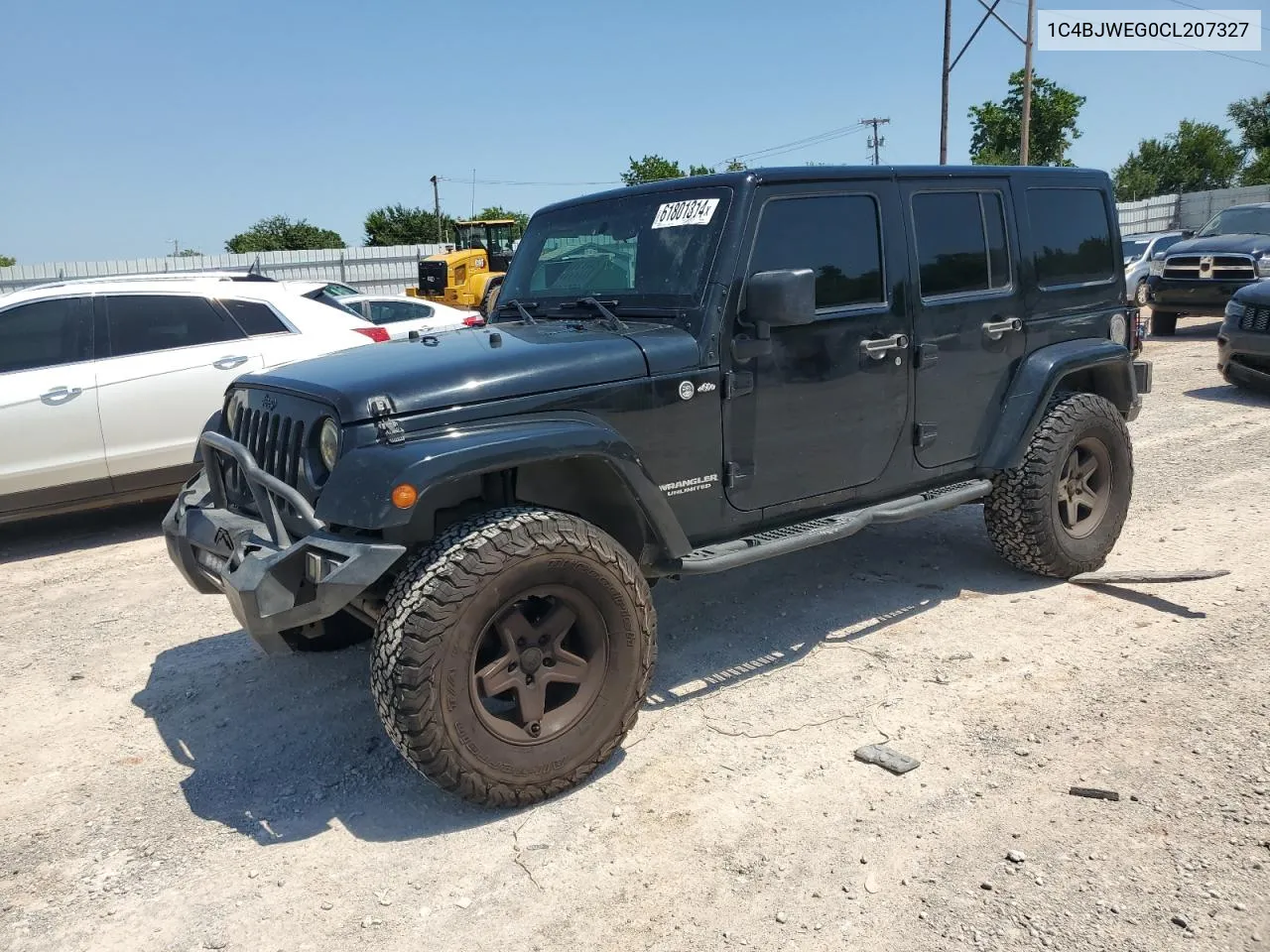 2012 Jeep Wrangler Unlimited Sahara VIN: 1C4BJWEG0CL207327 Lot: 61801314