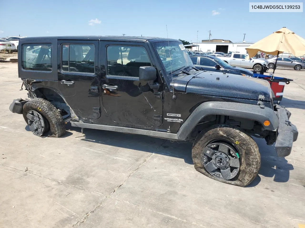 1C4BJWDG5CL139253 2012 Jeep Wrangler Unlimited Sport