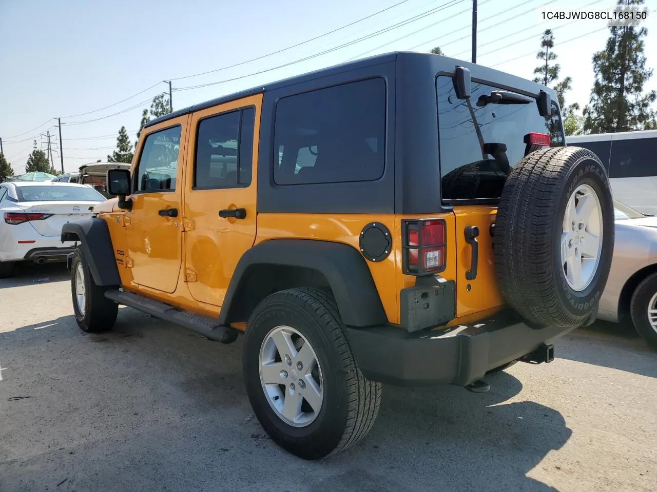 2012 Jeep Wrangler Unlimited Sport VIN: 1C4BJWDG8CL168150 Lot: 61962804