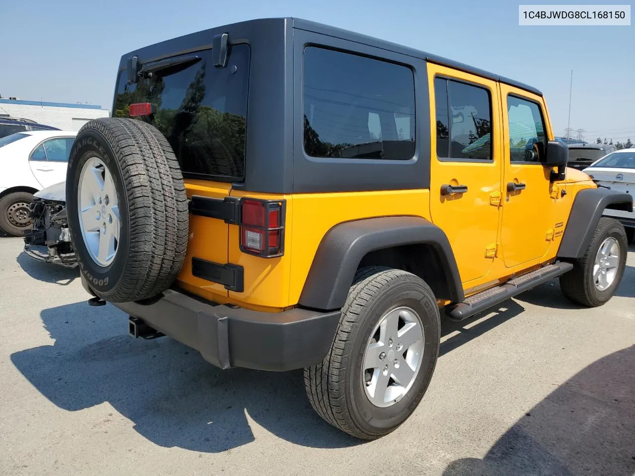 2012 Jeep Wrangler Unlimited Sport VIN: 1C4BJWDG8CL168150 Lot: 61962804