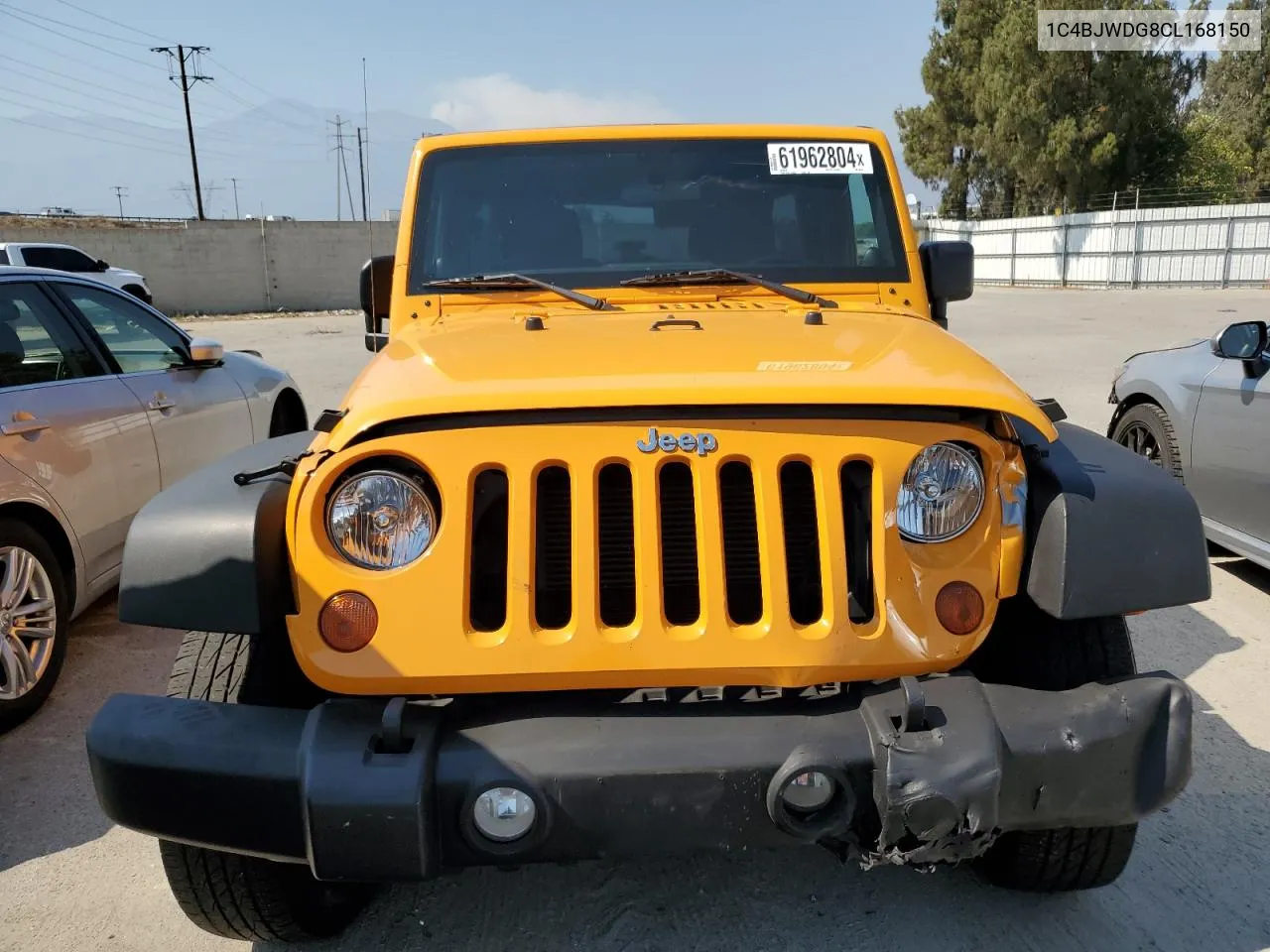 2012 Jeep Wrangler Unlimited Sport VIN: 1C4BJWDG8CL168150 Lot: 61962804