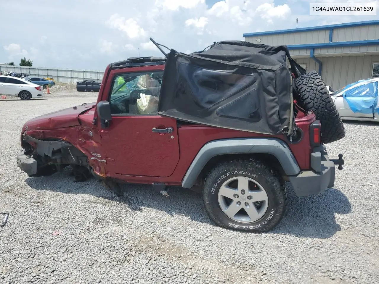 1C4AJWAG1CL261639 2012 Jeep Wrangler Sport
