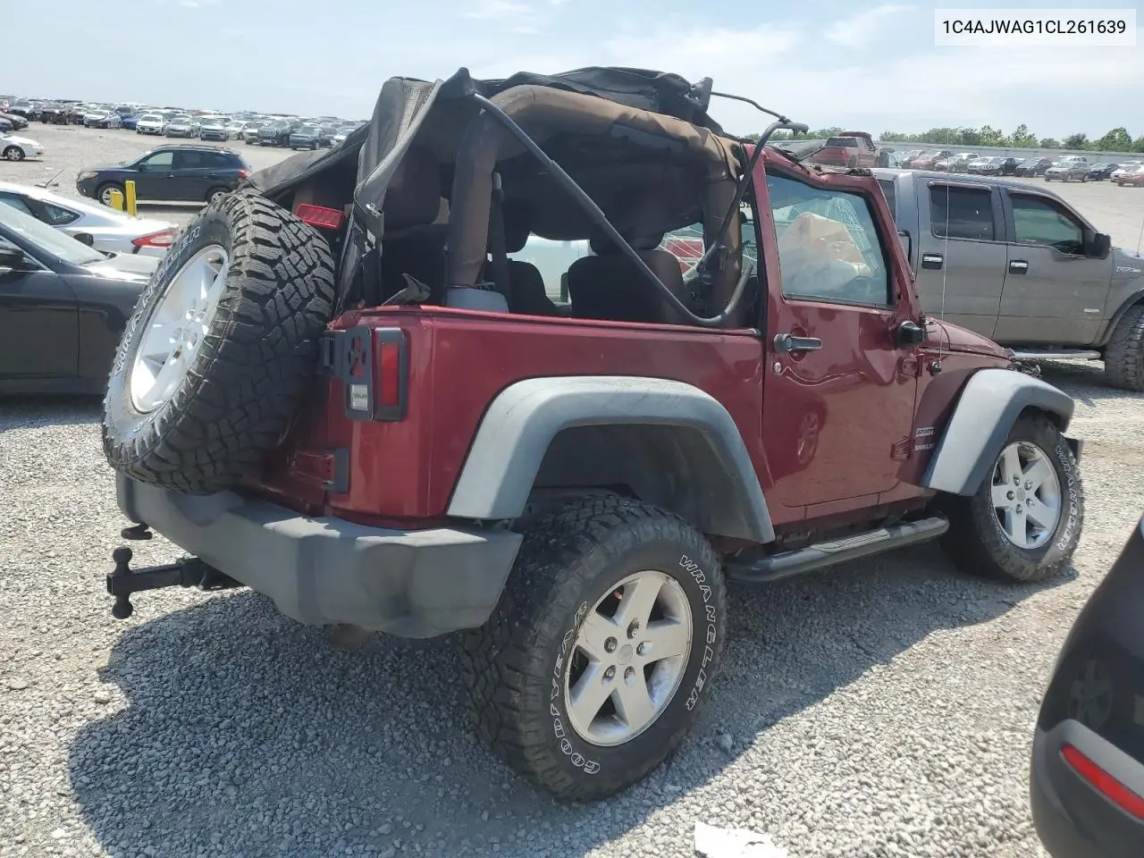 1C4AJWAG1CL261639 2012 Jeep Wrangler Sport