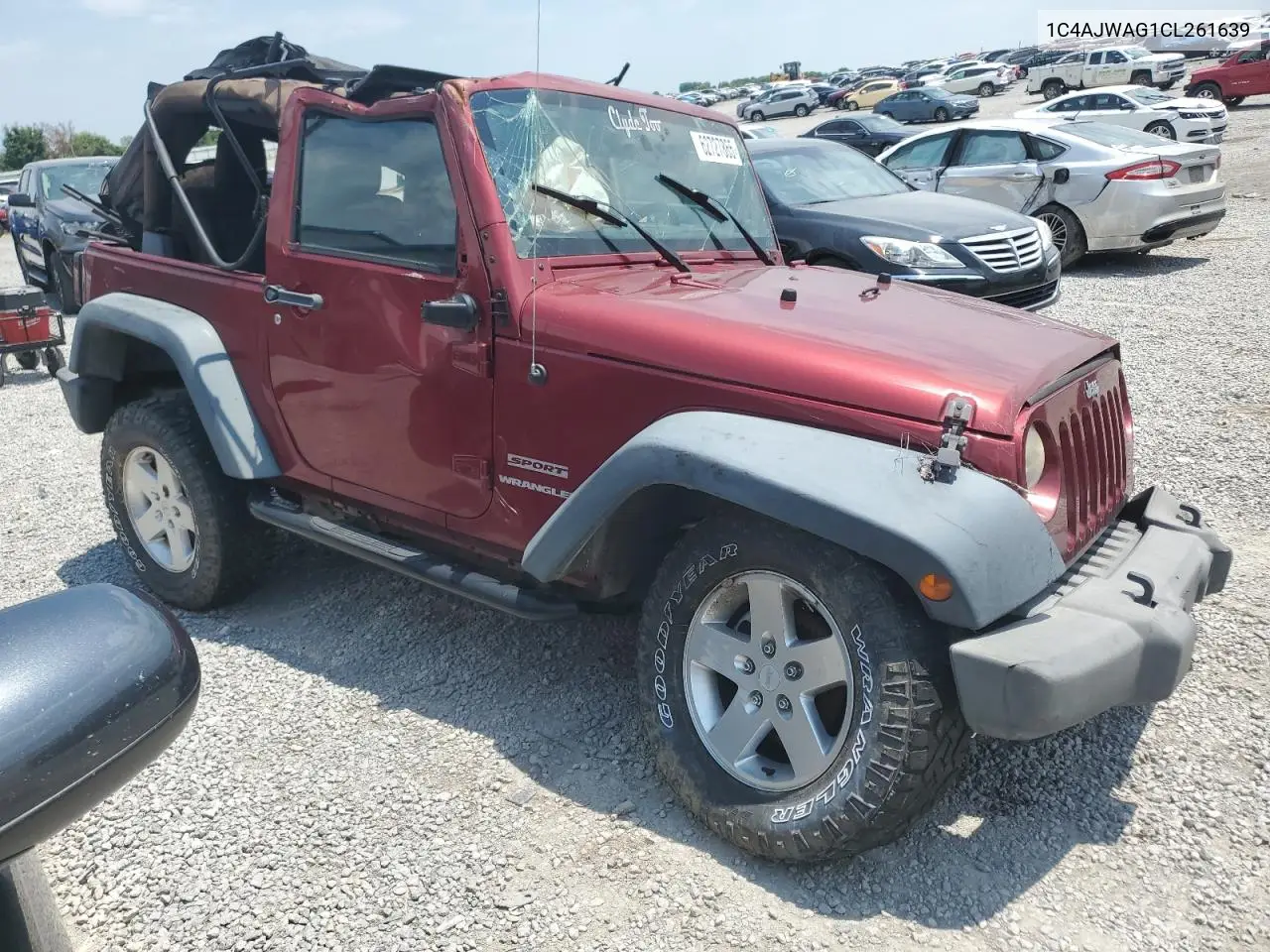 1C4AJWAG1CL261639 2012 Jeep Wrangler Sport