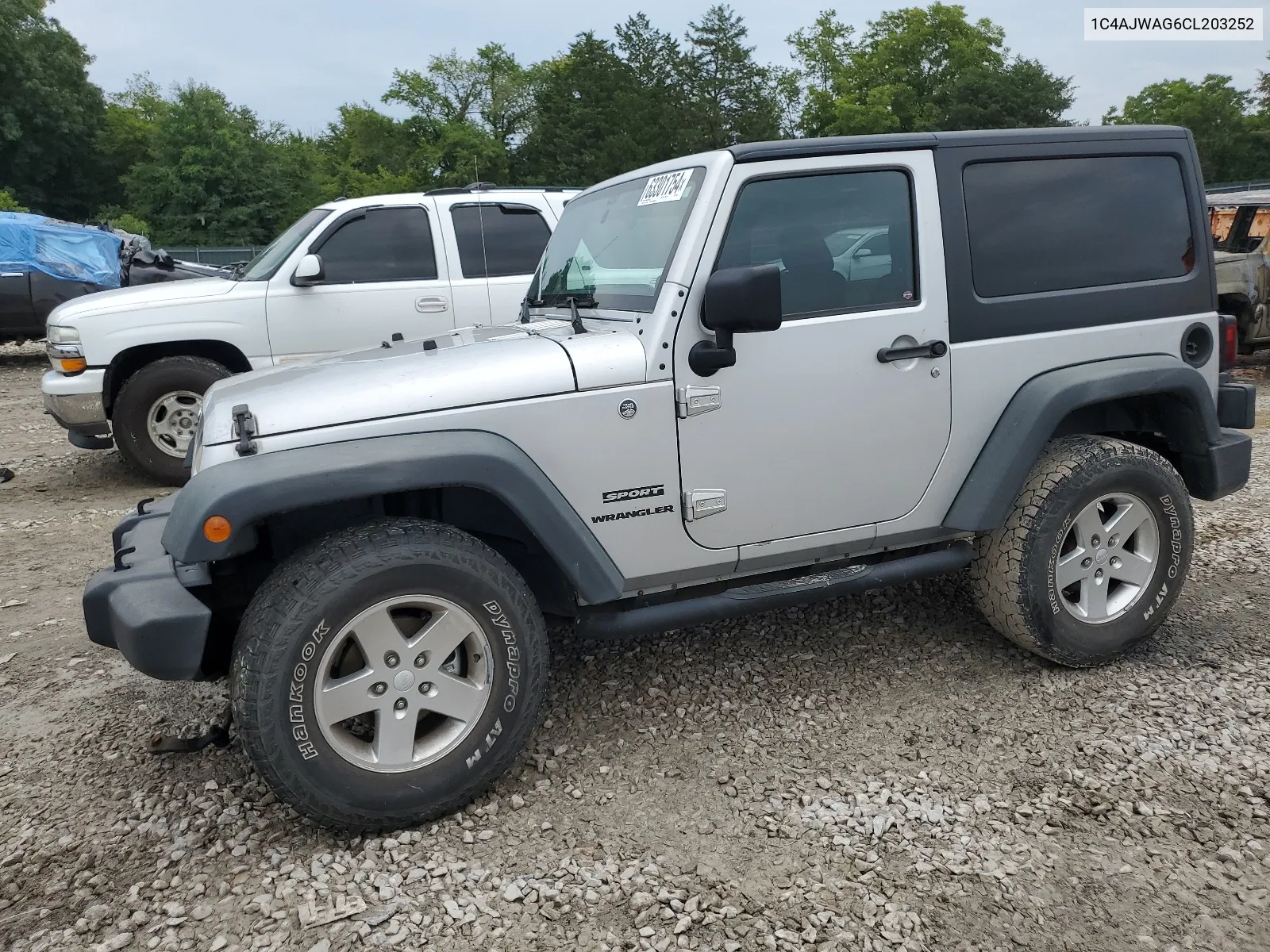 2012 Jeep Wrangler Sport VIN: 1C4AJWAG6CL203252 Lot: 63301754