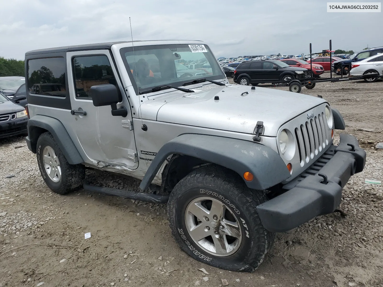 2012 Jeep Wrangler Sport VIN: 1C4AJWAG6CL203252 Lot: 63301754