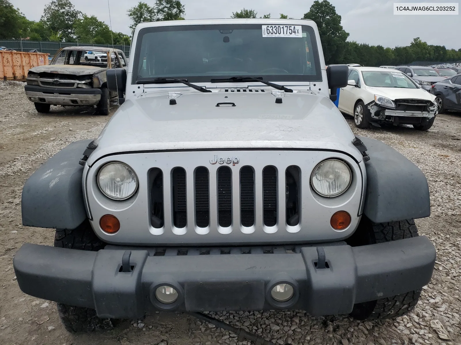 2012 Jeep Wrangler Sport VIN: 1C4AJWAG6CL203252 Lot: 63301754