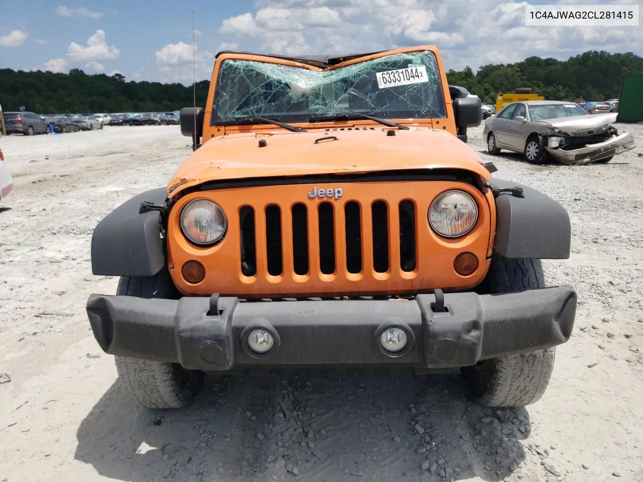 2012 Jeep Wrangler Sport VIN: 1C4AJWAG2CL281415 Lot: 63331044