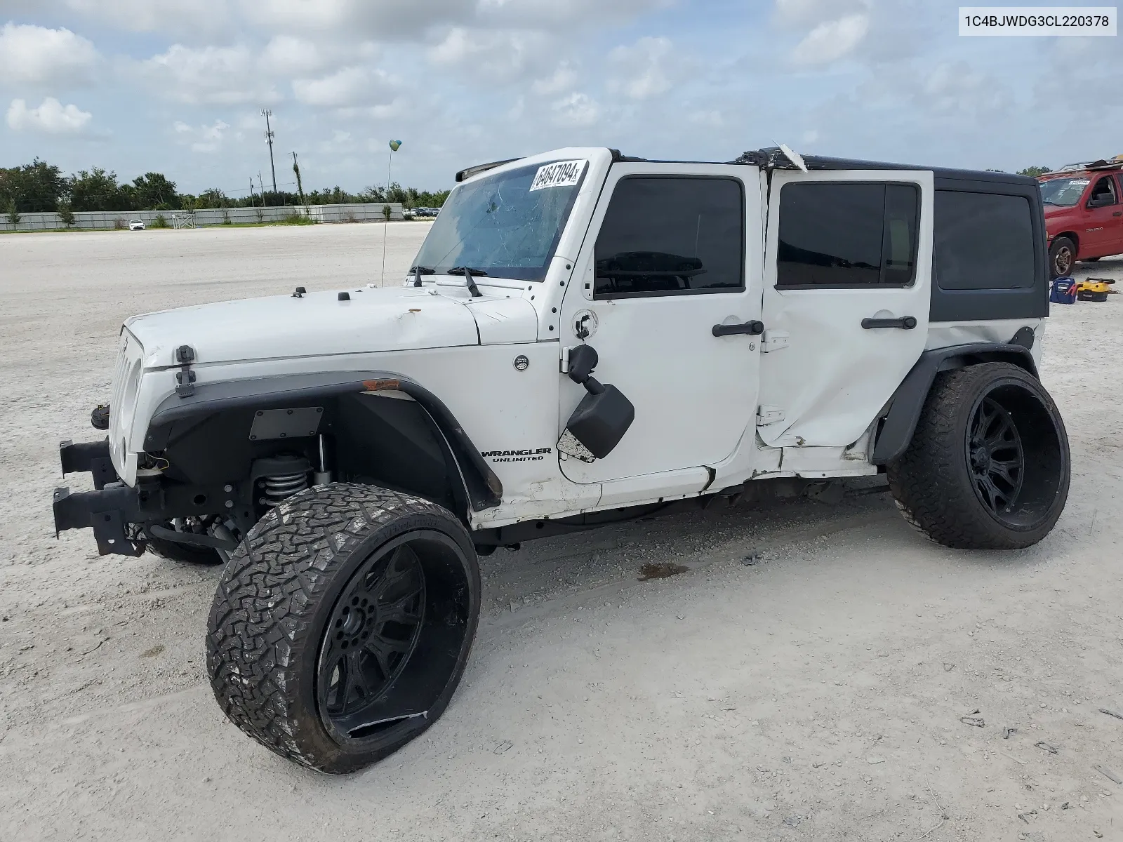 2012 Jeep Wrangler Unlimited Sport VIN: 1C4BJWDG3CL220378 Lot: 64647094