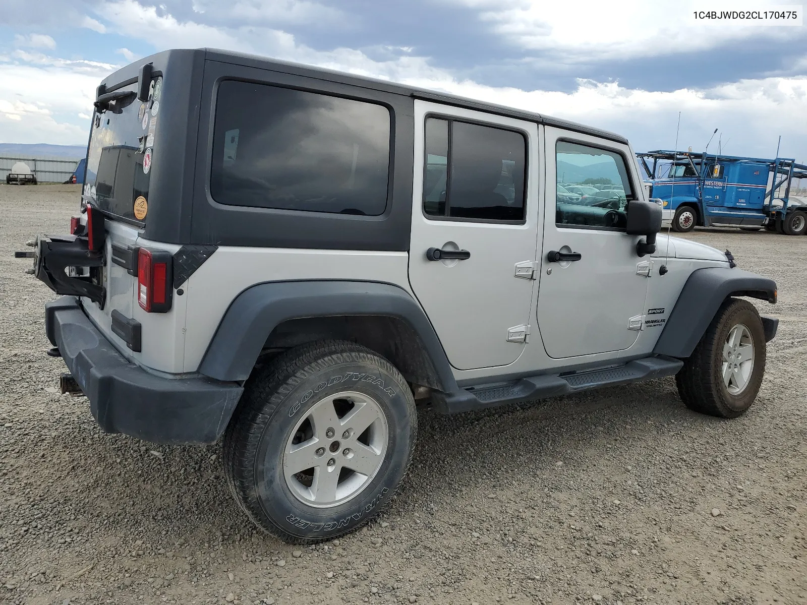 2012 Jeep Wrangler Unlimited Sport VIN: 1C4BJWDG2CL170475 Lot: 65668394