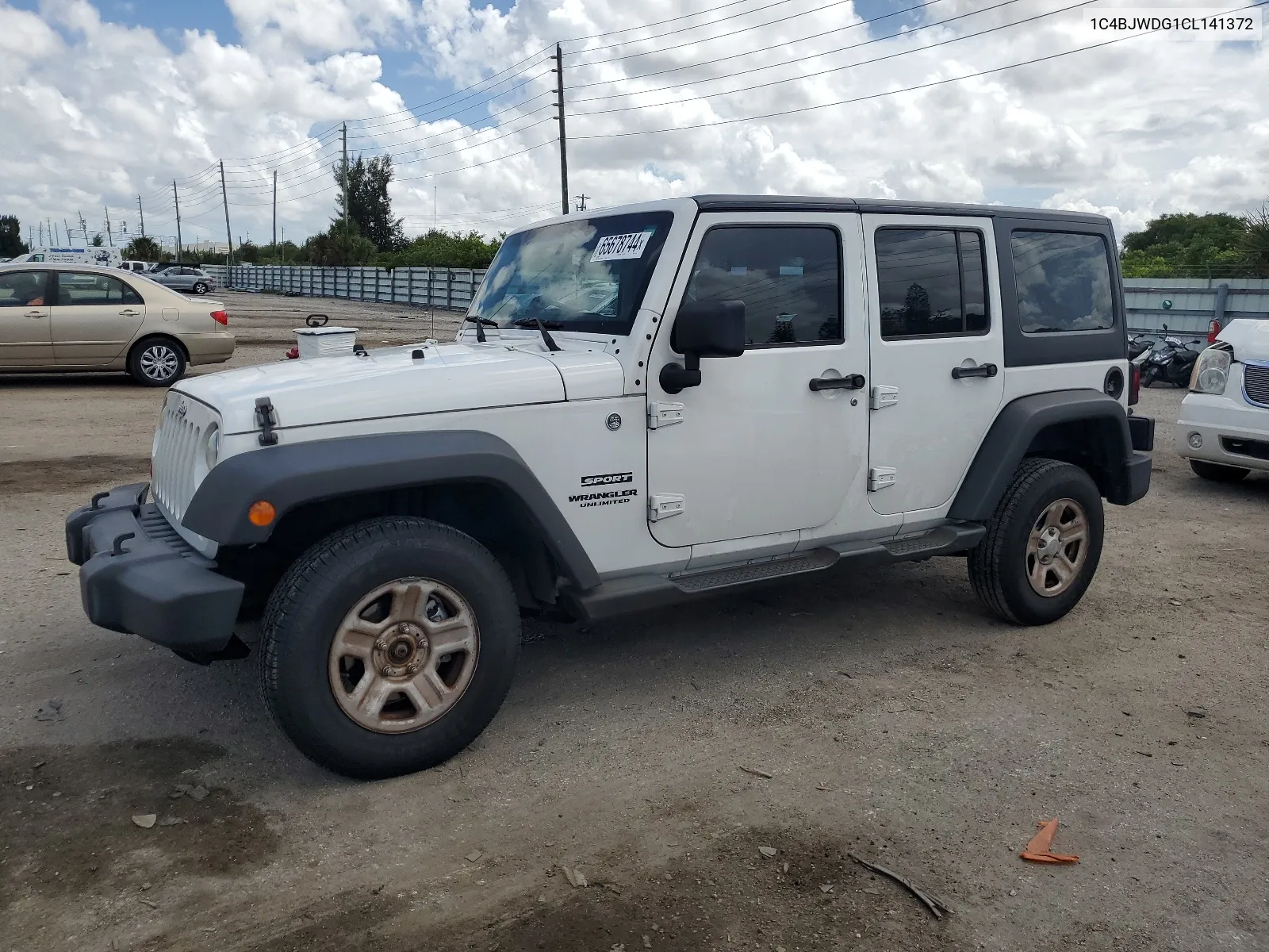 2012 Jeep Wrangler Unlimited Sport VIN: 1C4BJWDG1CL141372 Lot: 65678744