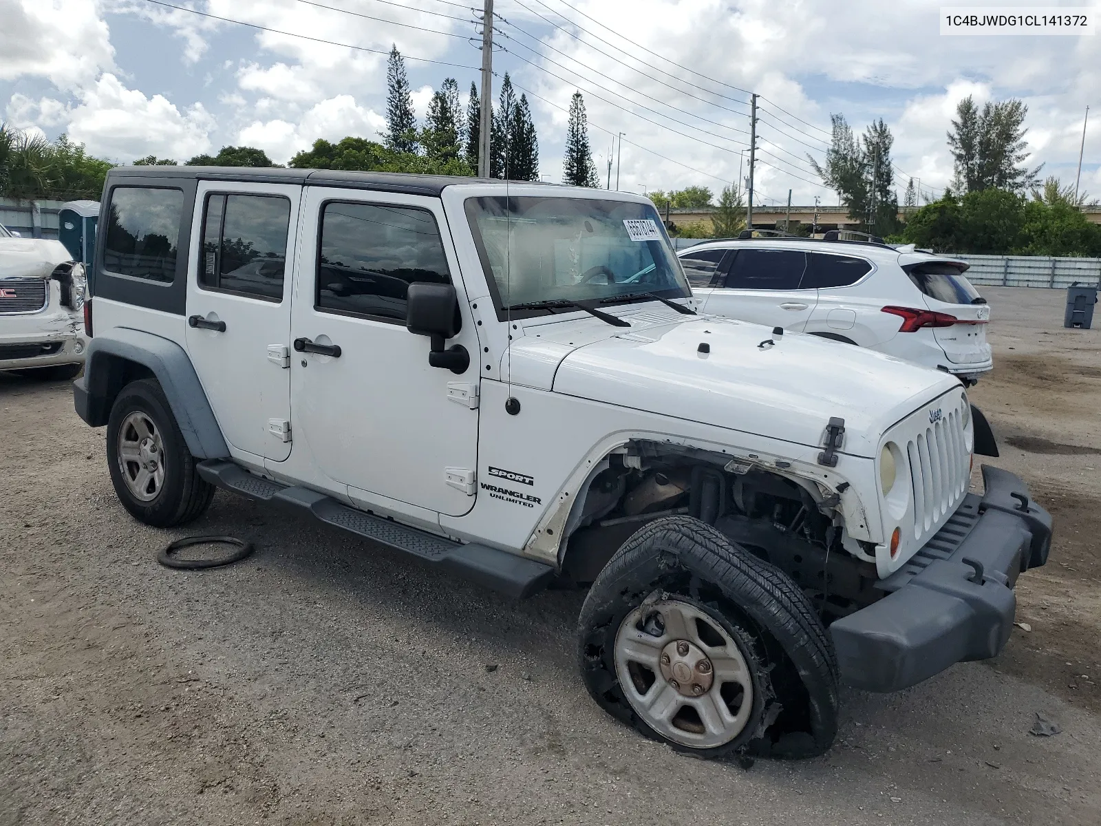 1C4BJWDG1CL141372 2012 Jeep Wrangler Unlimited Sport