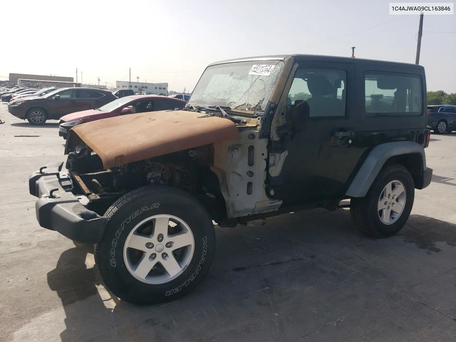 1C4AJWAG9CL163846 2012 Jeep Wrangler Sport