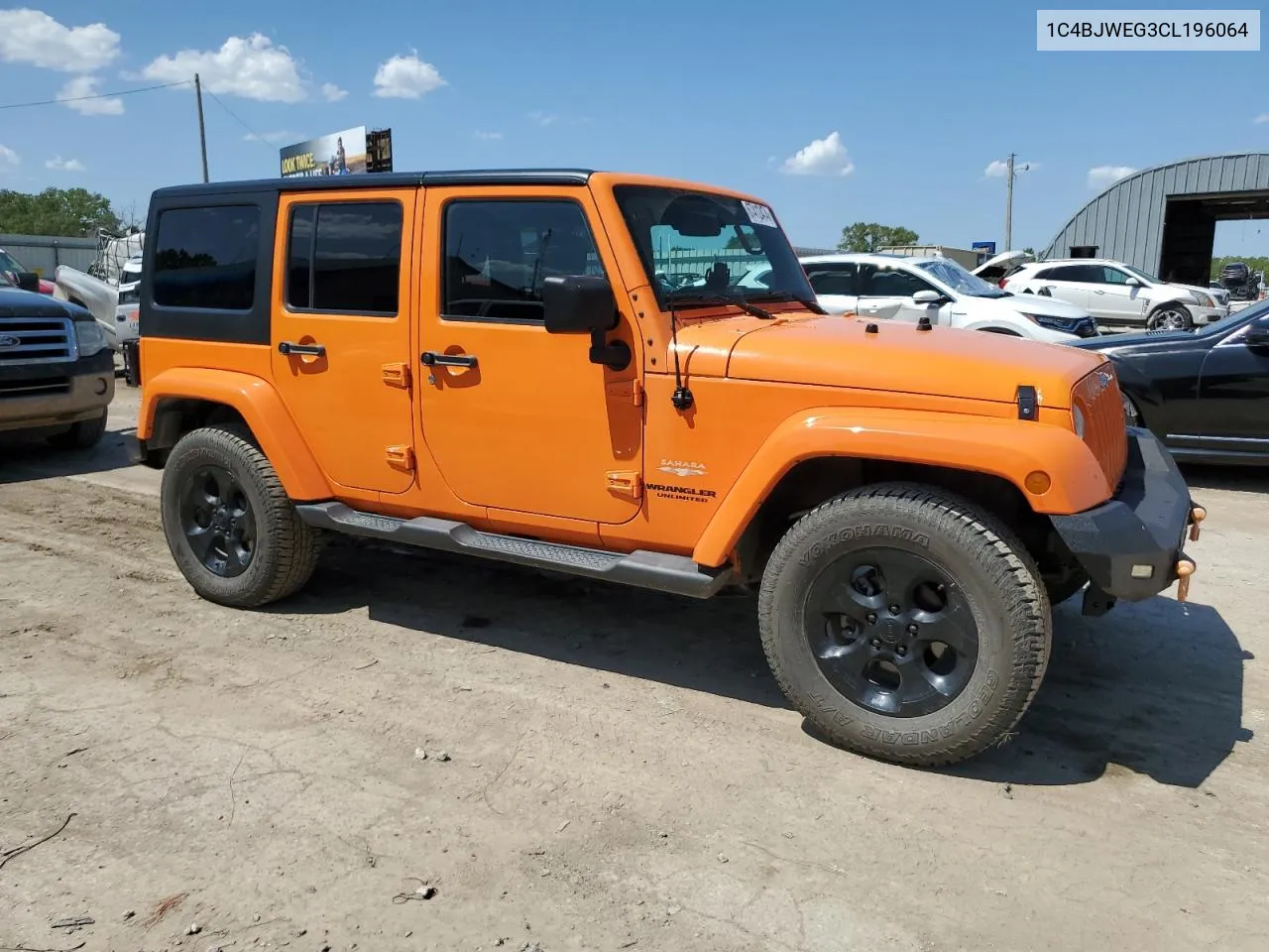 1C4BJWEG3CL196064 2012 Jeep Wrangler Unlimited Sahara