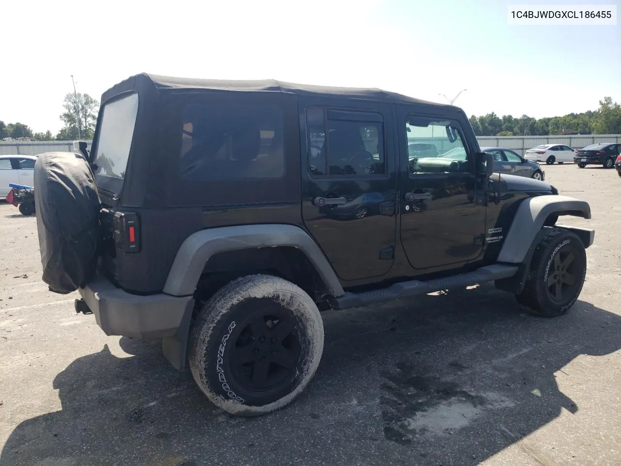 1C4BJWDGXCL186455 2012 Jeep Wrangler Unlimited Sport