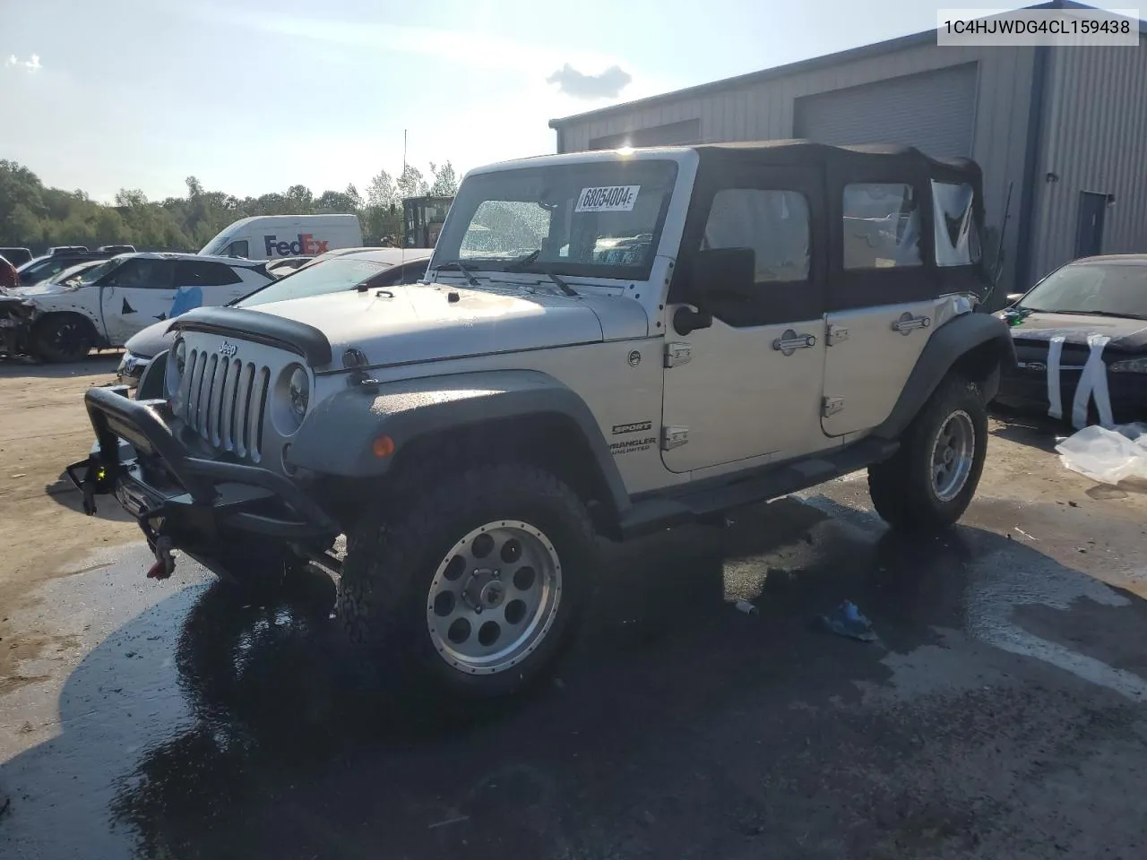 2012 Jeep Wrangler Unlimited Sport VIN: 1C4HJWDG4CL159438 Lot: 68054004