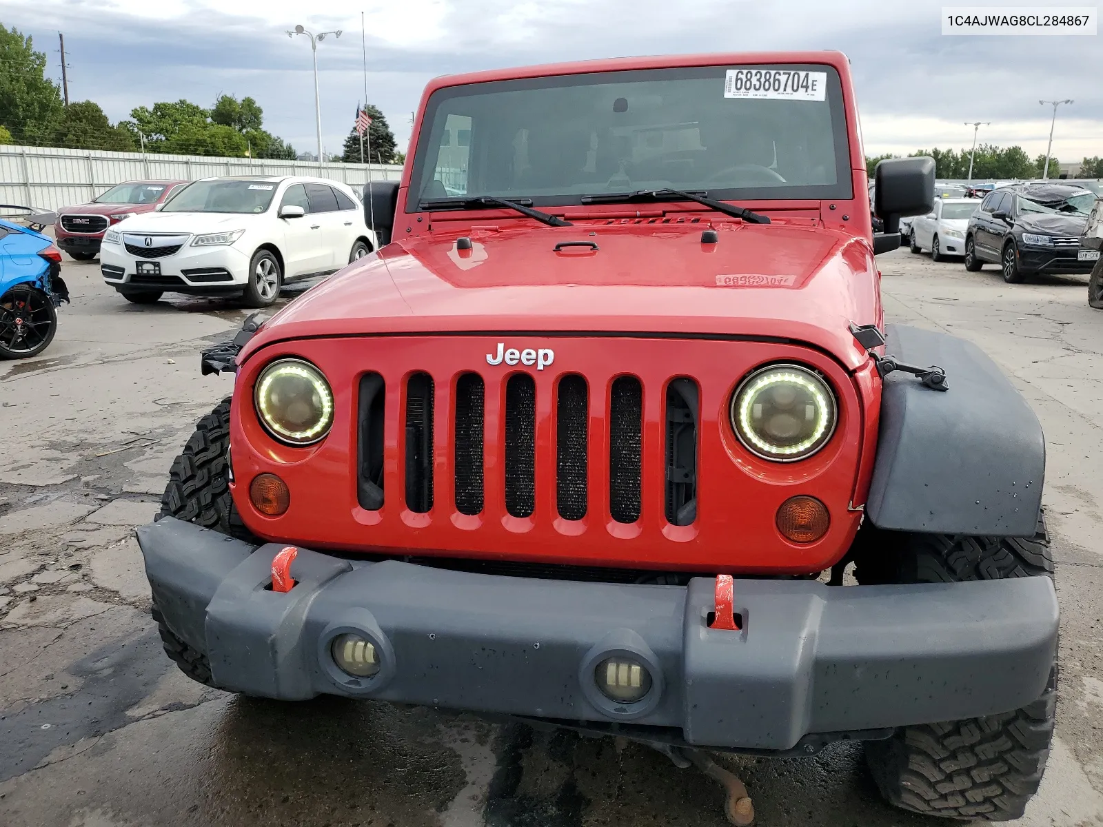 2012 Jeep Wrangler Sport VIN: 1C4AJWAG8CL284867 Lot: 68386704