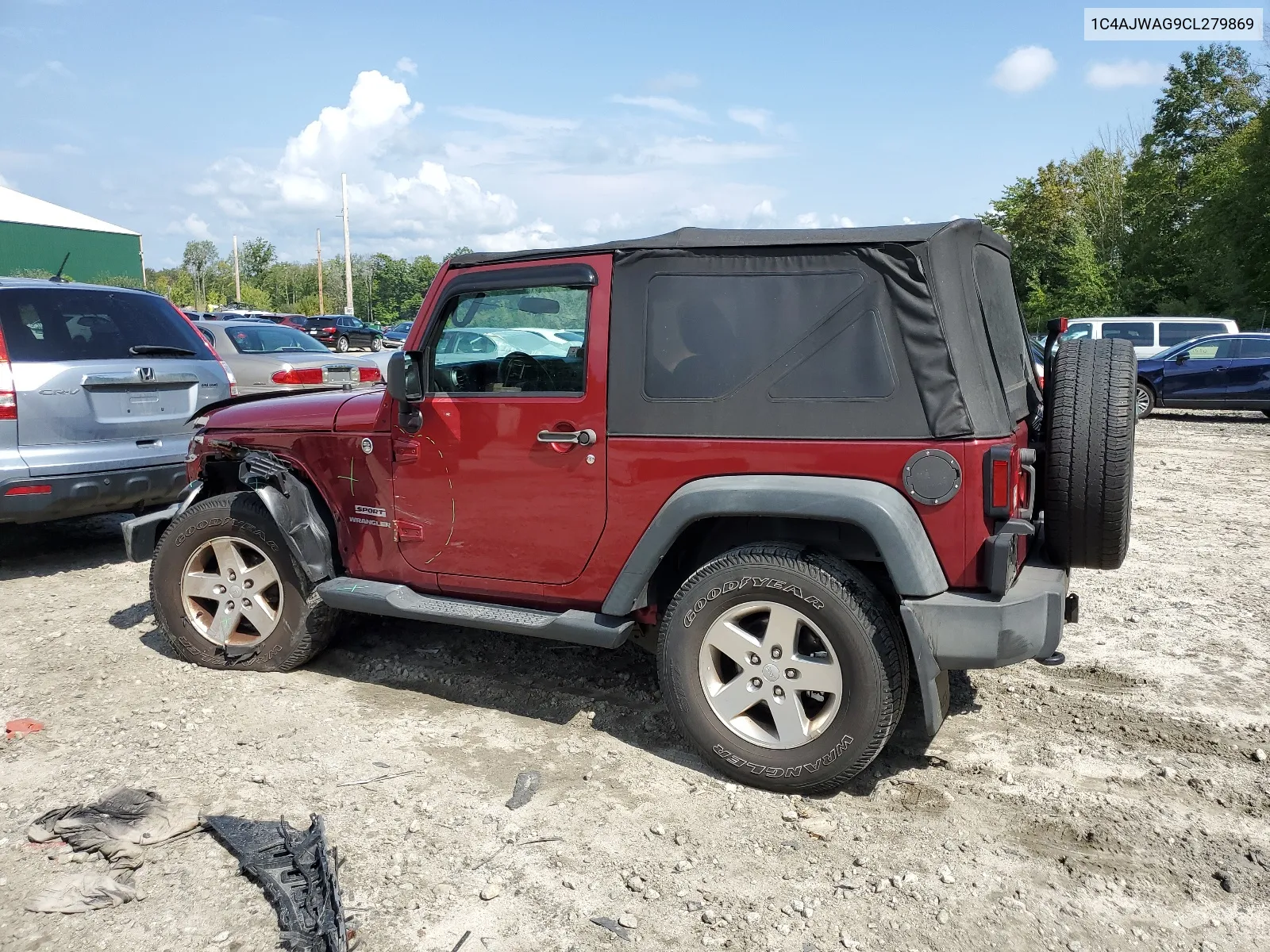 2012 Jeep Wrangler Sport VIN: 1C4AJWAG9CL279869 Lot: 68492104