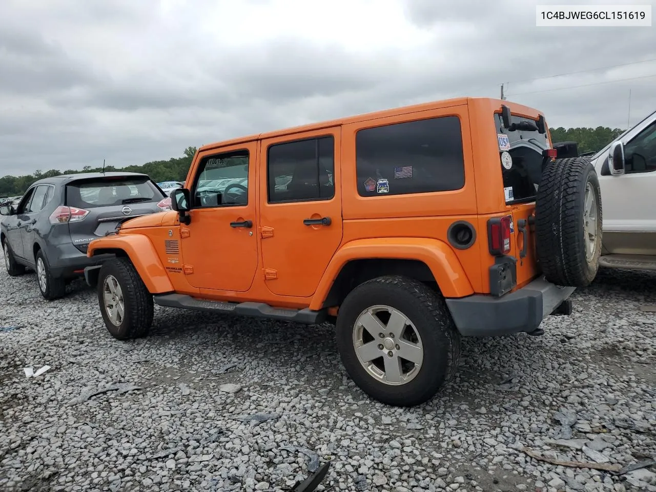 2012 Jeep Wrangler Unlimited Sahara VIN: 1C4BJWEG6CL151619 Lot: 68750174