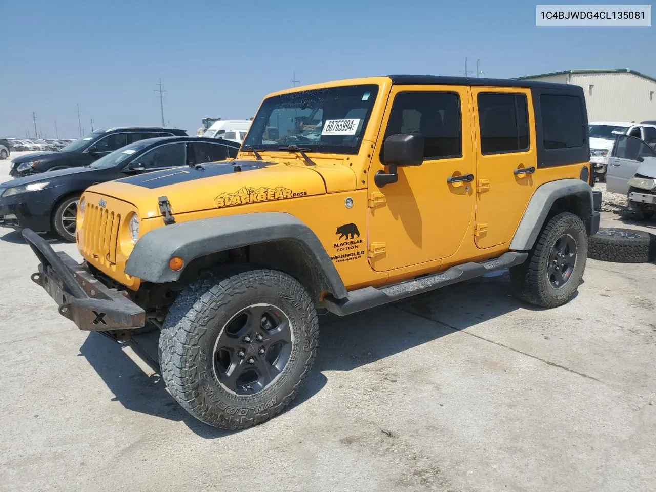 1C4BJWDG4CL135081 2012 Jeep Wrangler Unlimited Sport