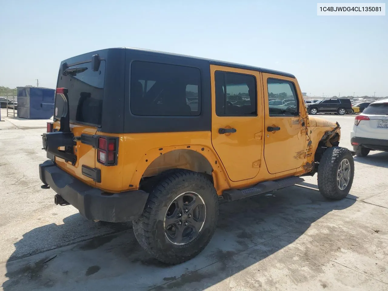 2012 Jeep Wrangler Unlimited Sport VIN: 1C4BJWDG4CL135081 Lot: 68765994