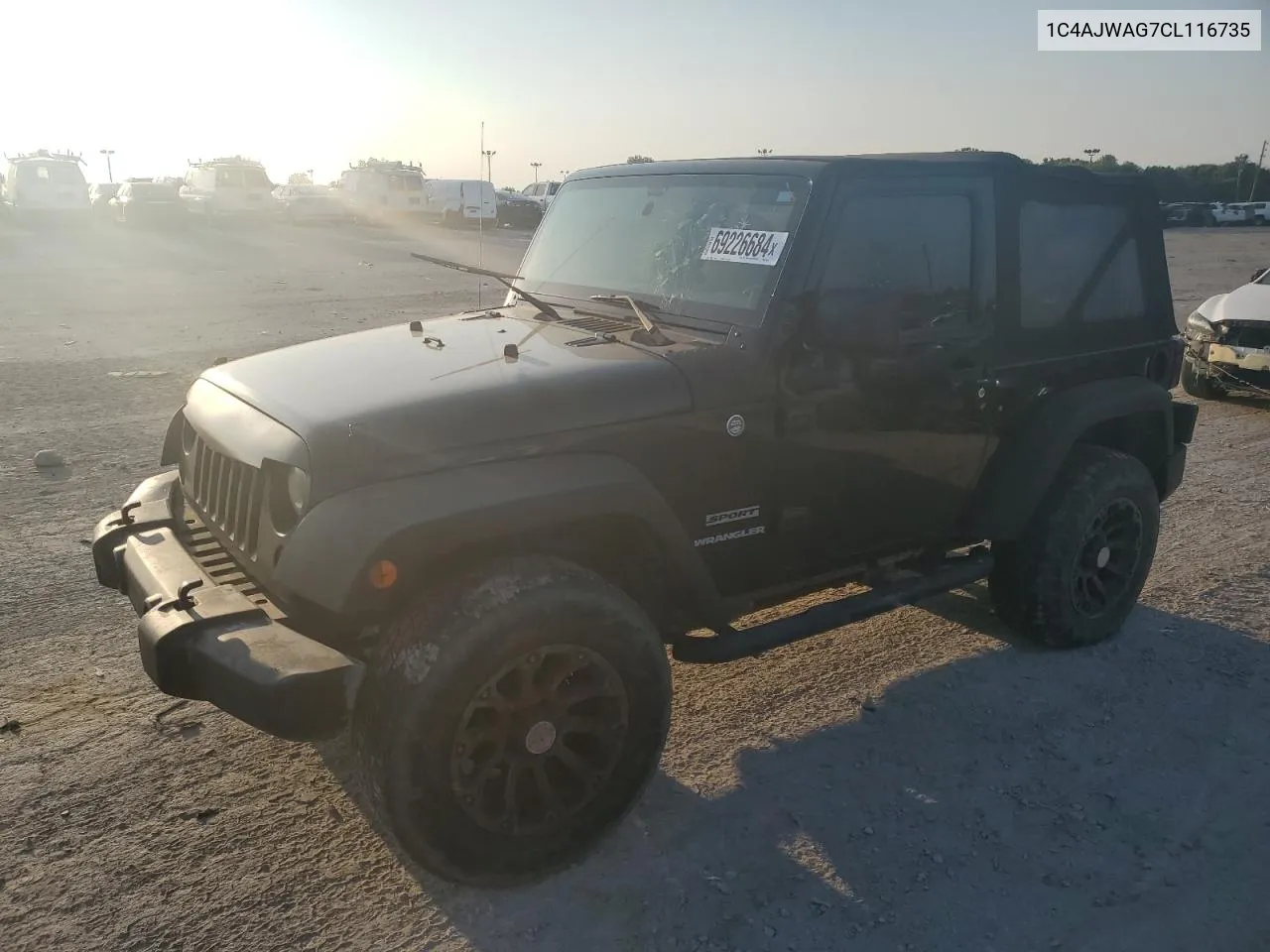 2012 Jeep Wrangler Sport VIN: 1C4AJWAG7CL116735 Lot: 69226684