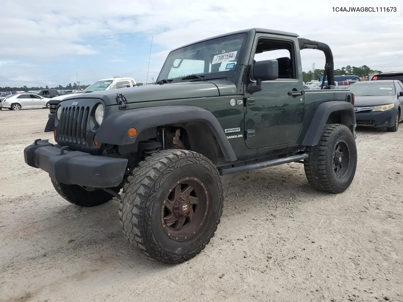 2012 Jeep Wrangler Sport VIN: 1C4AJWAG8CL111673 Lot: 71081594