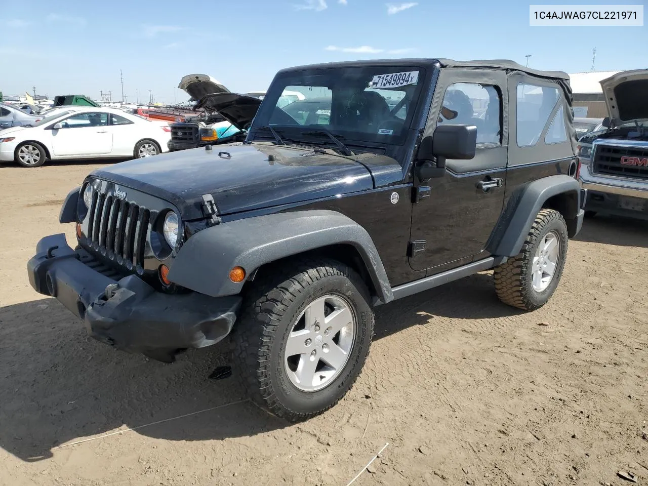 2012 Jeep Wrangler Sport VIN: 1C4AJWAG7CL221971 Lot: 71549894