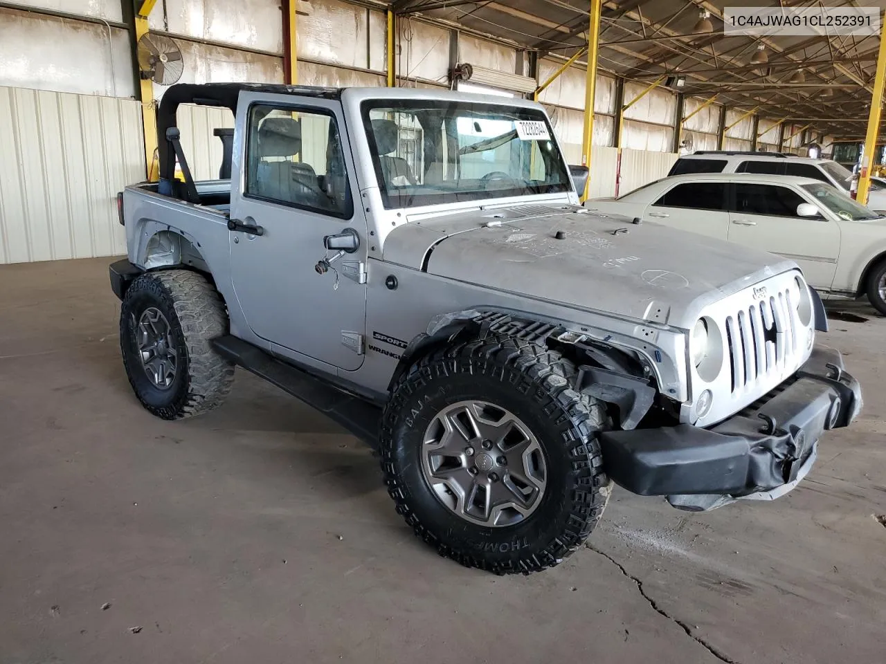 2012 Jeep Wrangler Sport VIN: 1C4AJWAG1CL252391 Lot: 72282644