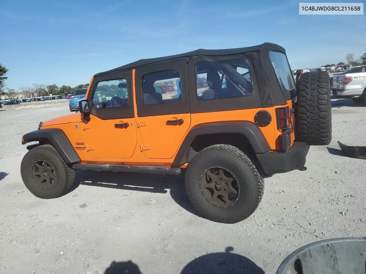 1C4BJWDG8CL211658 2012 Jeep Wrangler Unlimited Sport