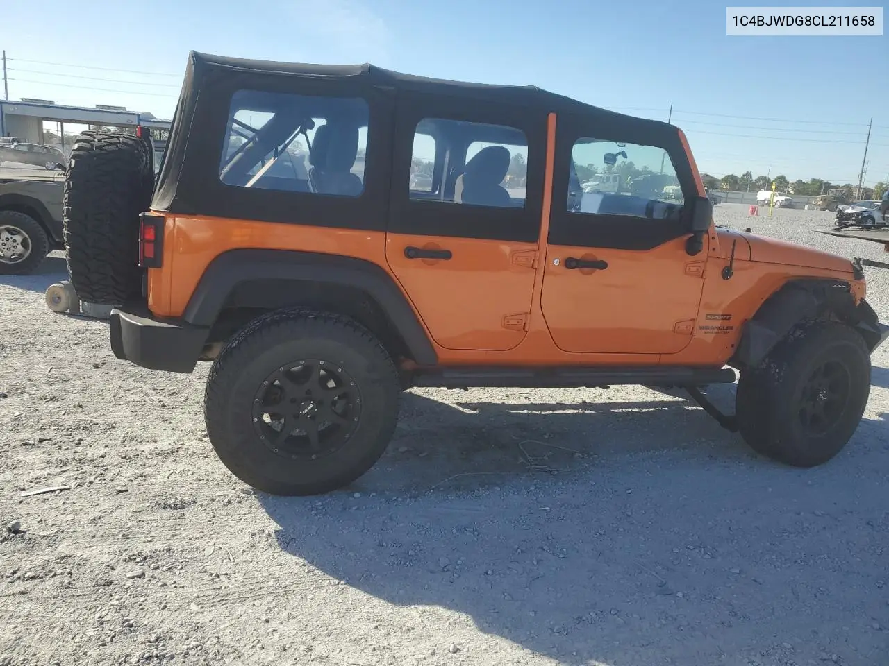 1C4BJWDG8CL211658 2012 Jeep Wrangler Unlimited Sport