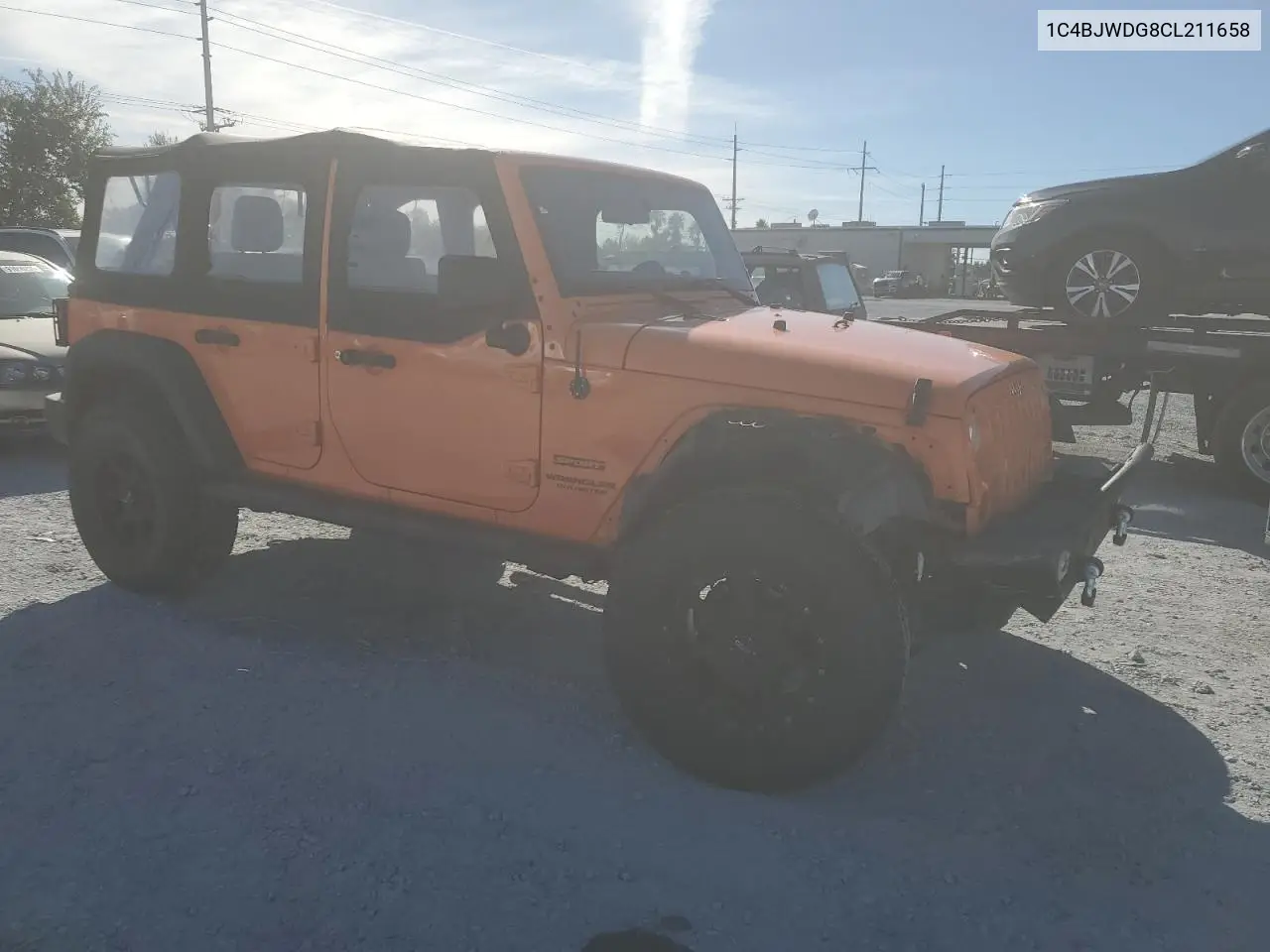1C4BJWDG8CL211658 2012 Jeep Wrangler Unlimited Sport