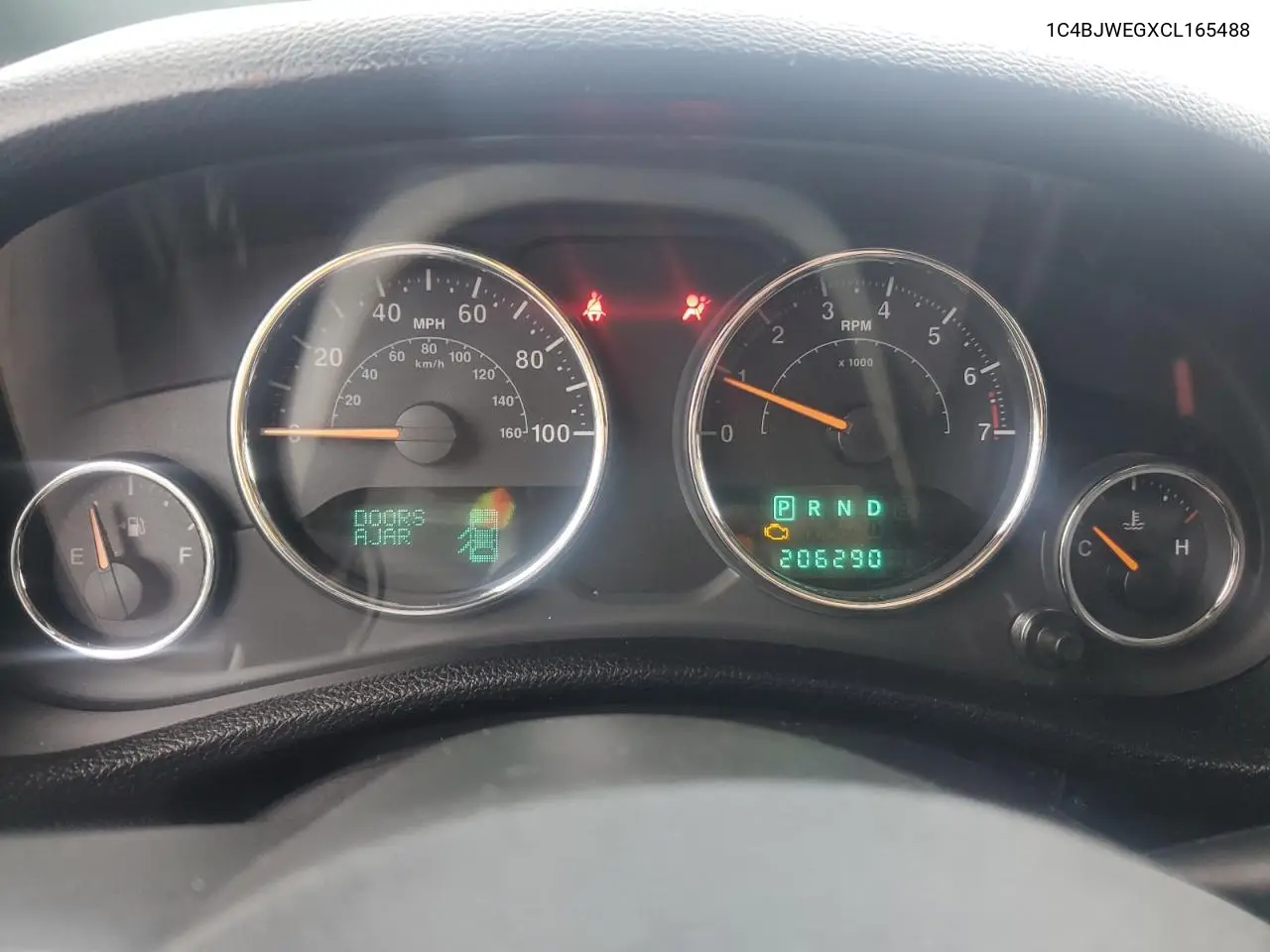 1C4BJWEGXCL165488 2012 Jeep Wrangler Unlimited Sahara