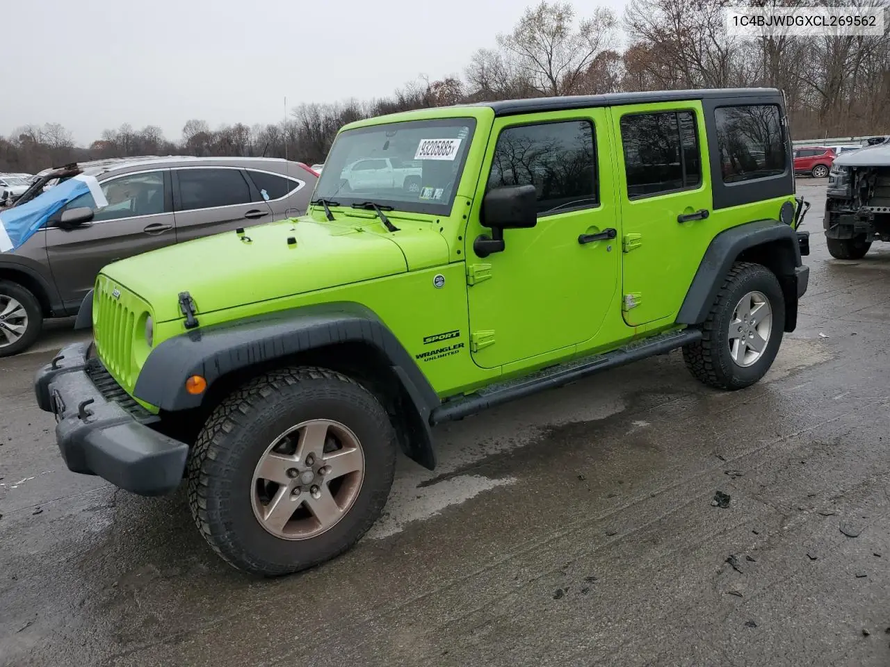 1C4BJWDGXCL269562 2012 Jeep Wrangler Unlimited Sport