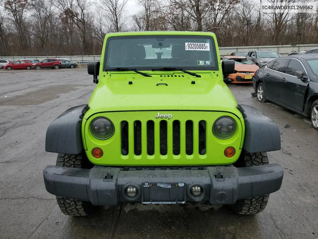 1C4BJWDGXCL269562 2012 Jeep Wrangler Unlimited Sport