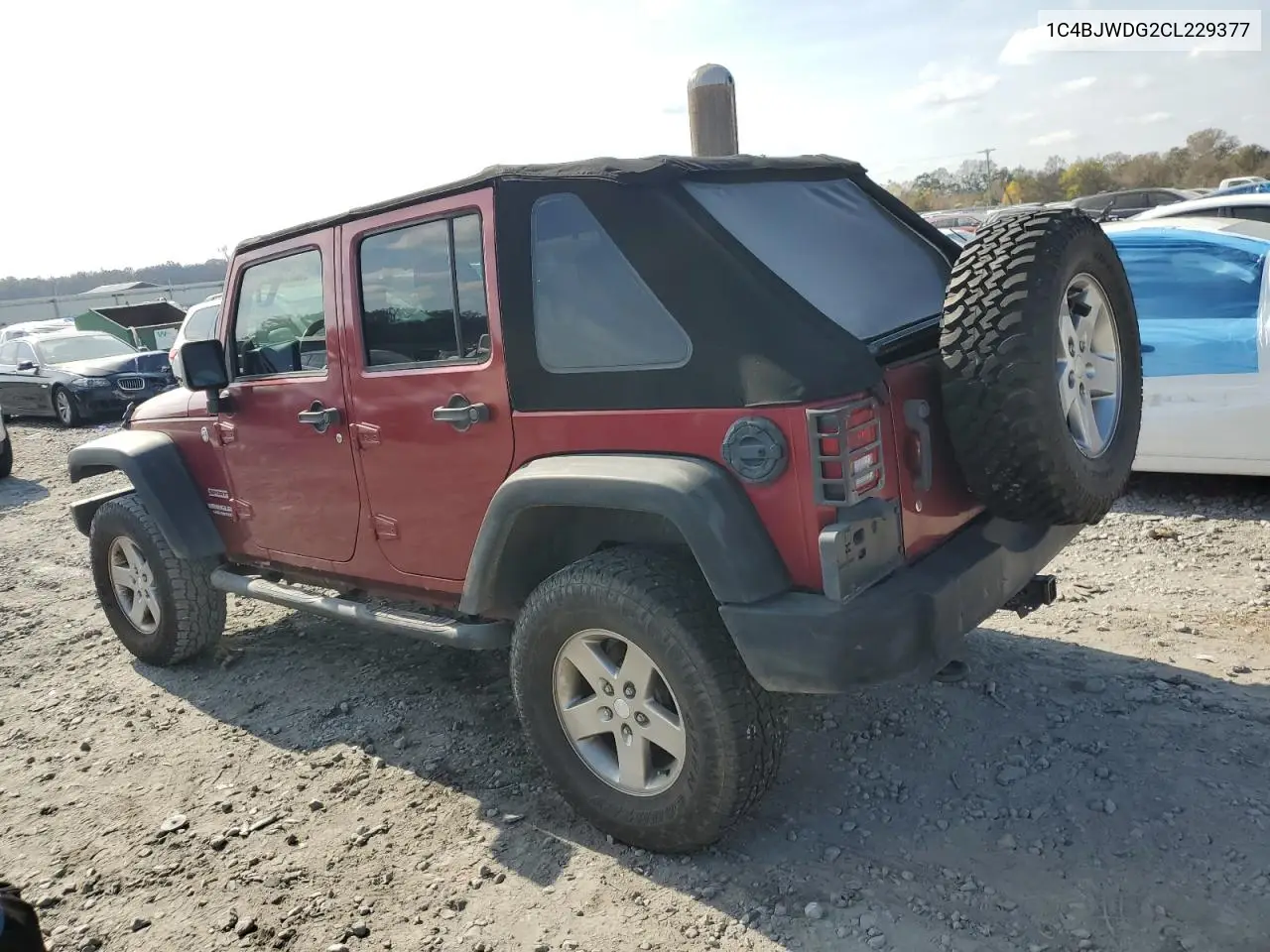 1C4BJWDG2CL229377 2012 Jeep Wrangler Unlimited Sport