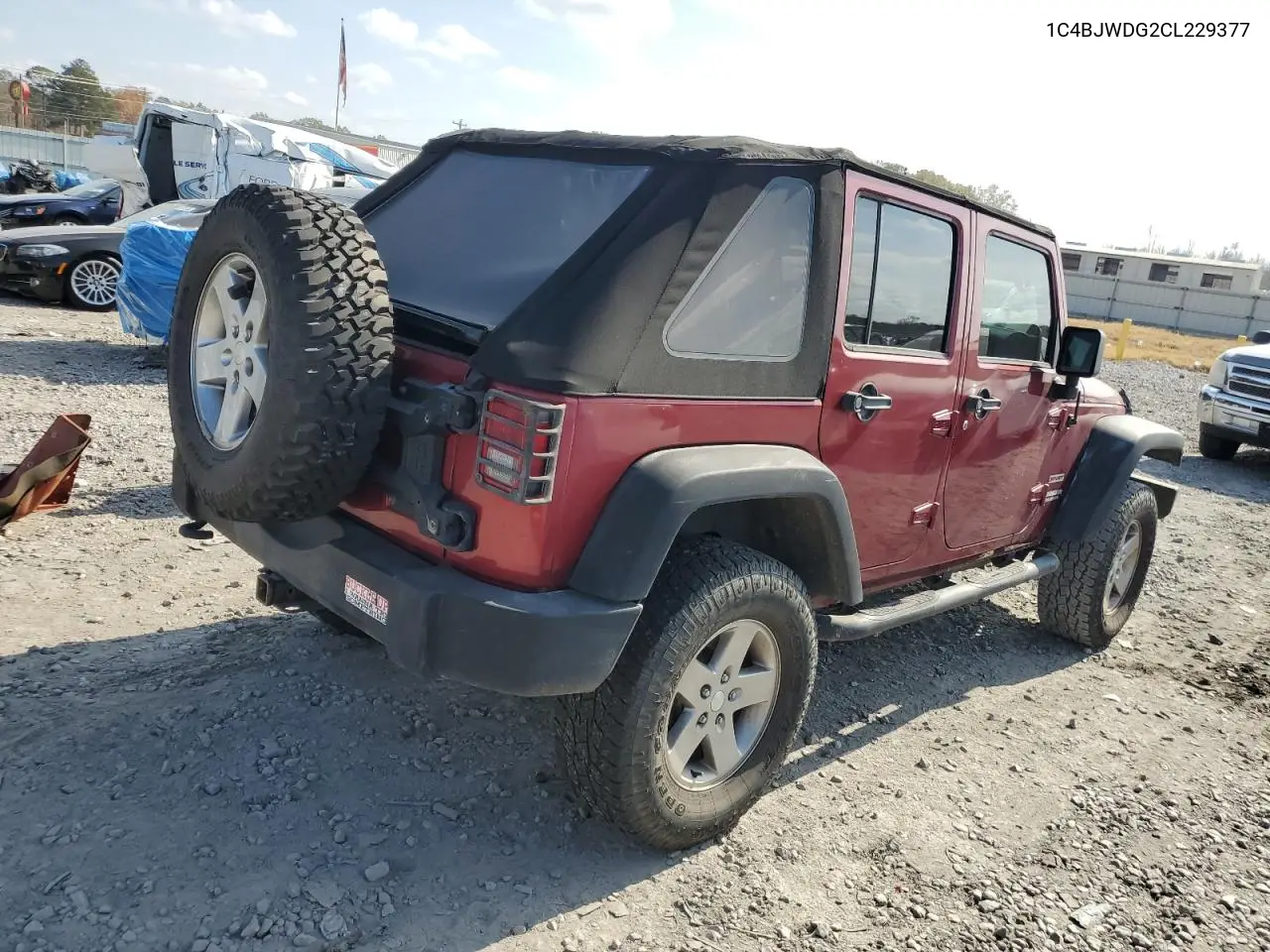 1C4BJWDG2CL229377 2012 Jeep Wrangler Unlimited Sport