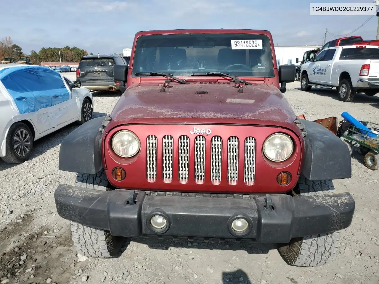 1C4BJWDG2CL229377 2012 Jeep Wrangler Unlimited Sport