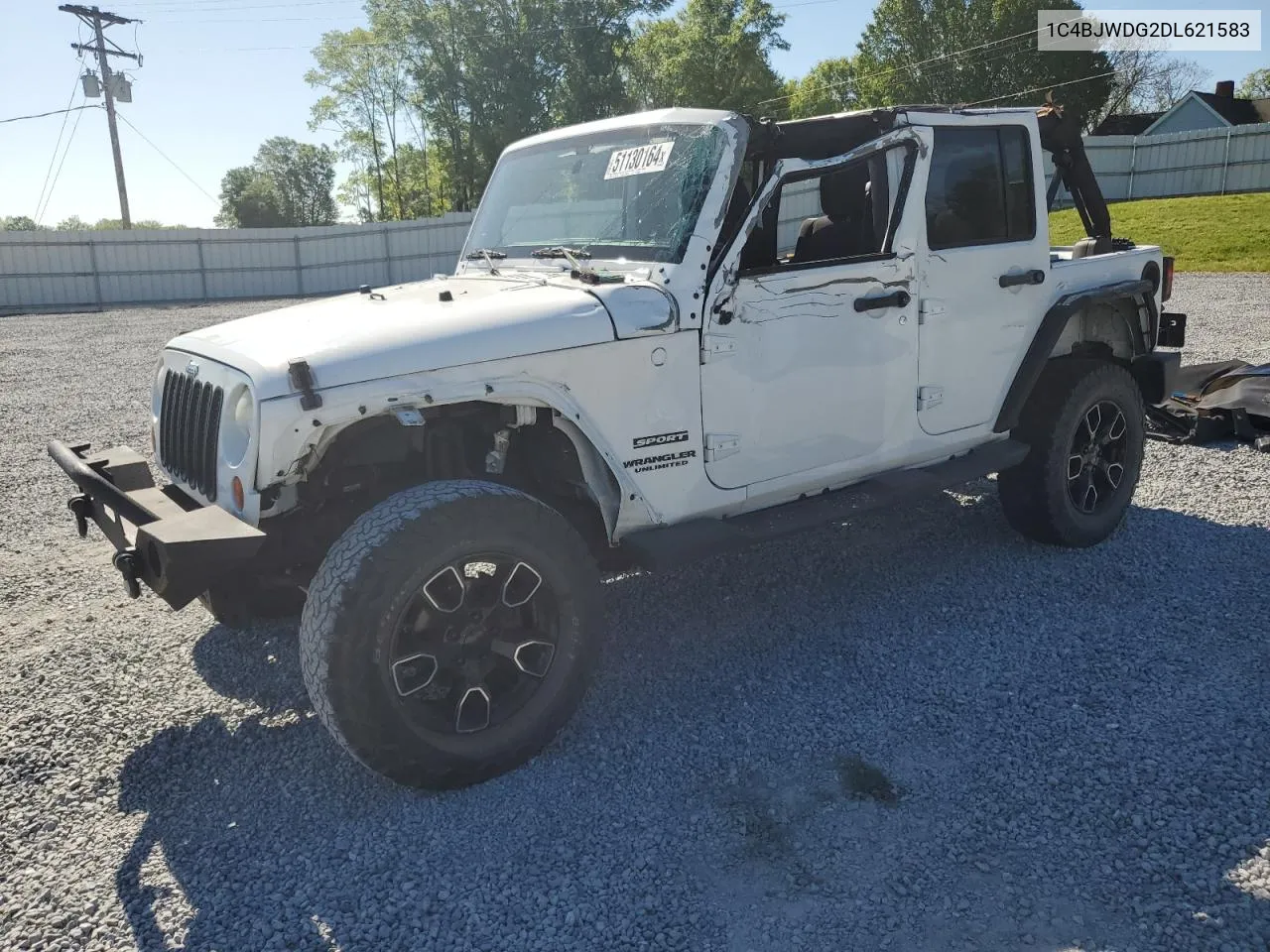 2013 Jeep Wrangler Unlimited Sport VIN: 1C4BJWDG2DL621583 Lot: 51130164