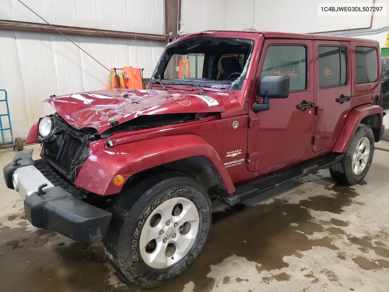 2013 Jeep Wrangler Unlimited Sahara VIN: 1C4BJWEG3DL507297 Lot: 54195302