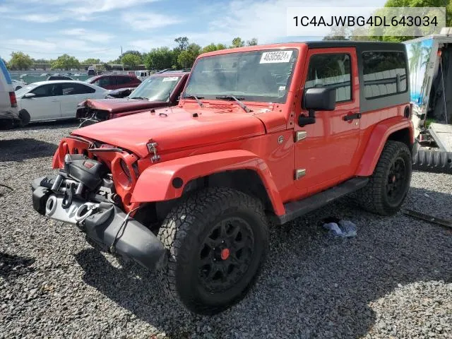 2013 Jeep Wrangler Sahara VIN: 1C4AJWBG4DL643034 Lot: 55940224