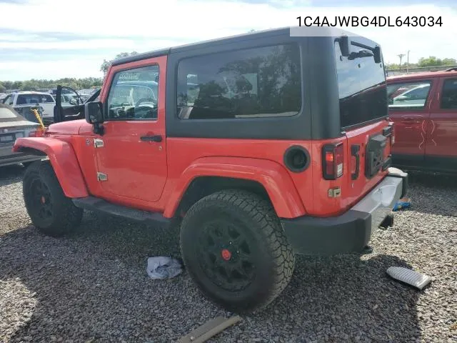 1C4AJWBG4DL643034 2013 Jeep Wrangler Sahara