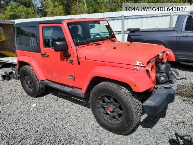 2013 Jeep Wrangler Sahara VIN: 1C4AJWBG4DL643034 Lot: 55940224