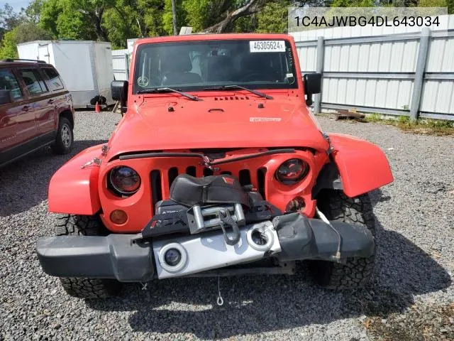 1C4AJWBG4DL643034 2013 Jeep Wrangler Sahara