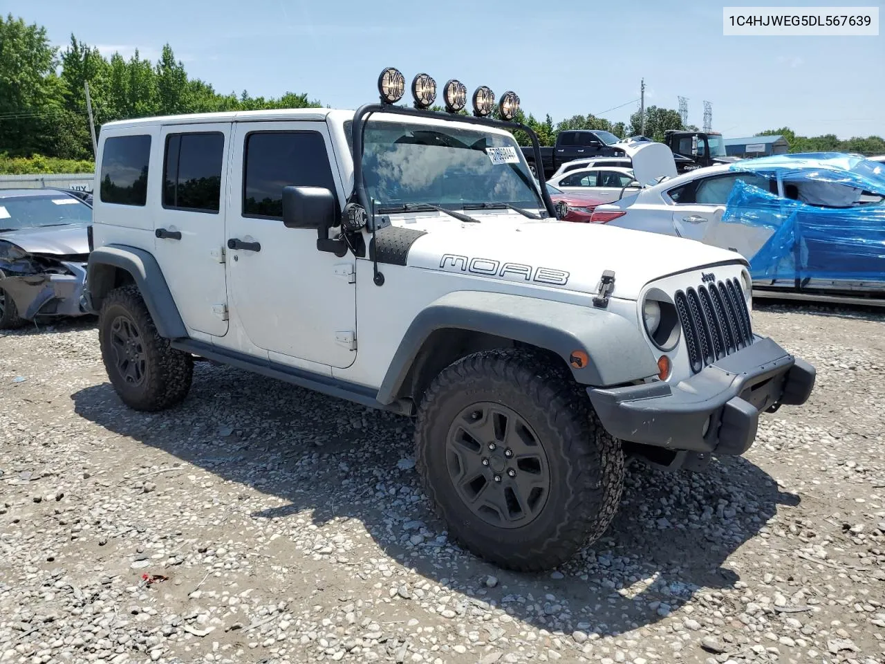 2013 Jeep Wrangler Unlimited Sahara VIN: 1C4HJWEG5DL567639 Lot: 57699844