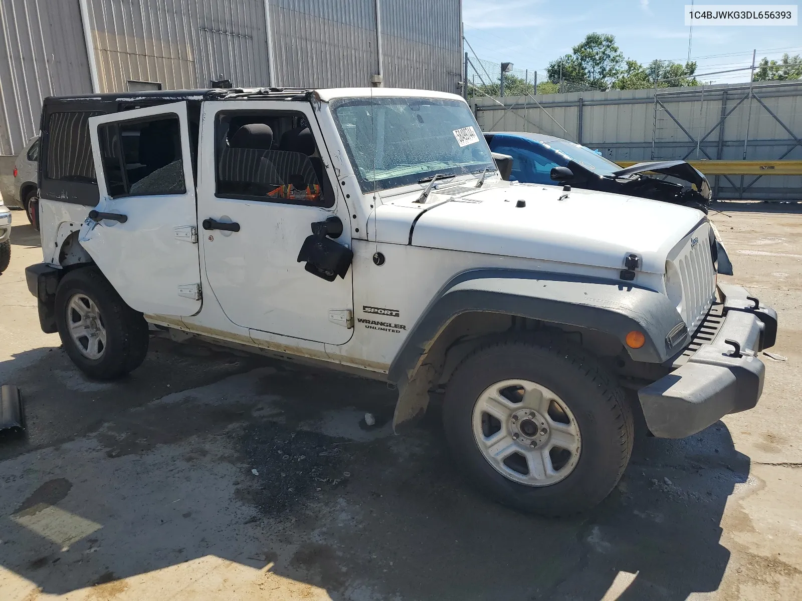 2013 Jeep Wrangler Unlimited Sport VIN: 1C4BJWKG3DL656393 Lot: 58499744