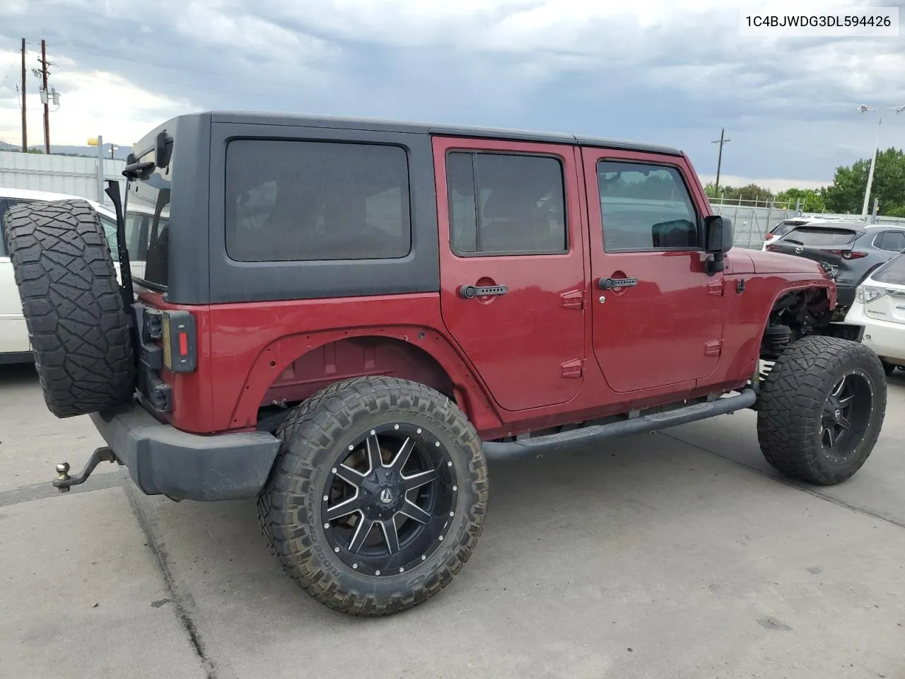 2013 Jeep Wrangler Unlimited Sport VIN: 1C4BJWDG3DL594426 Lot: 58546054