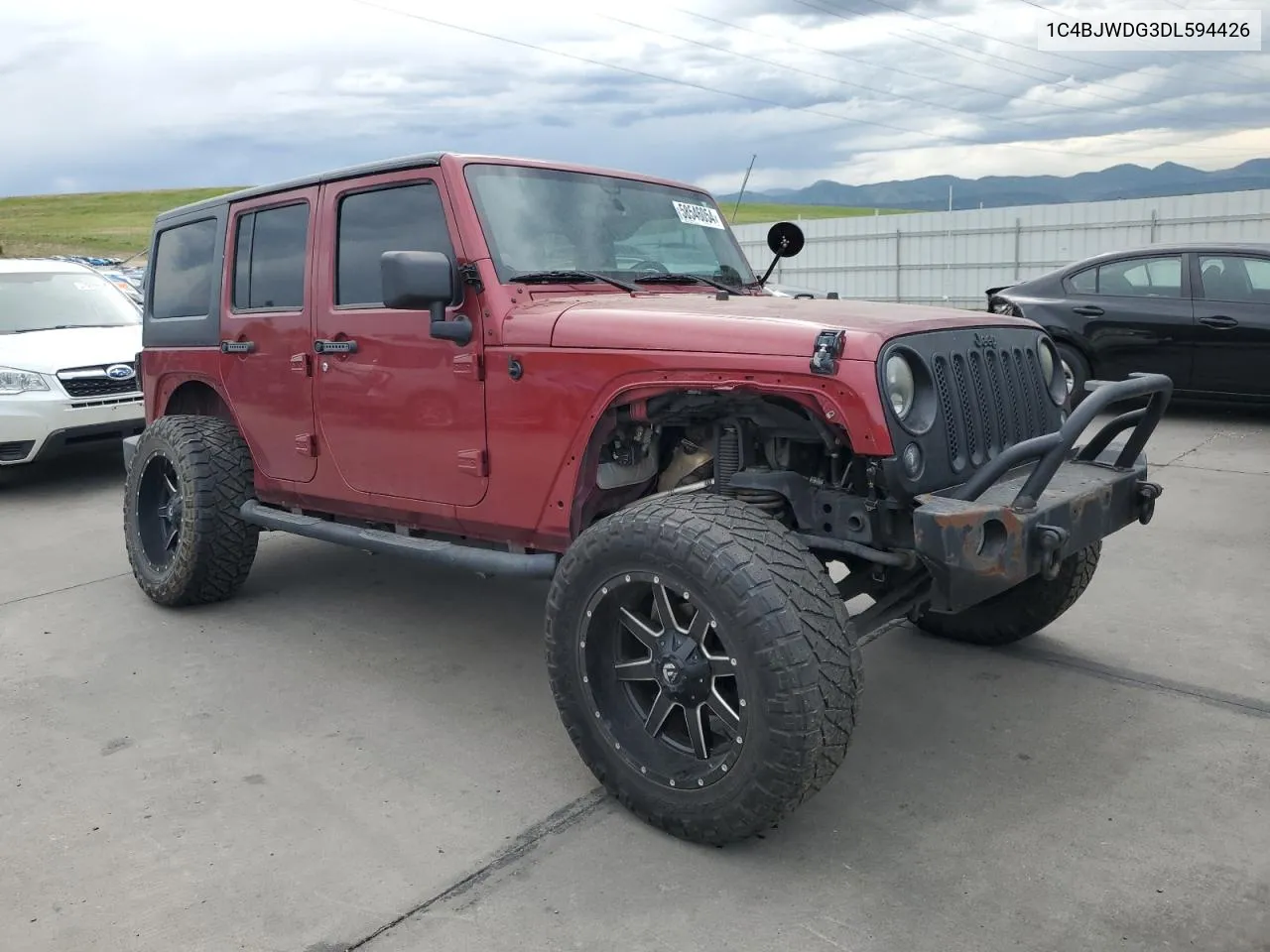 2013 Jeep Wrangler Unlimited Sport VIN: 1C4BJWDG3DL594426 Lot: 58546054