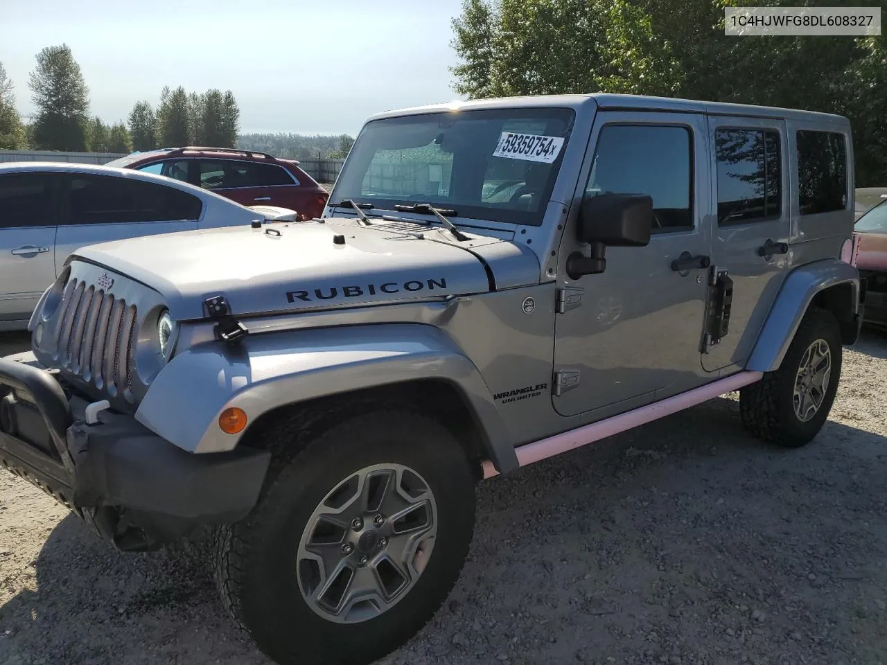 1C4HJWFG8DL608327 2013 Jeep Wrangler Unlimited Rubicon