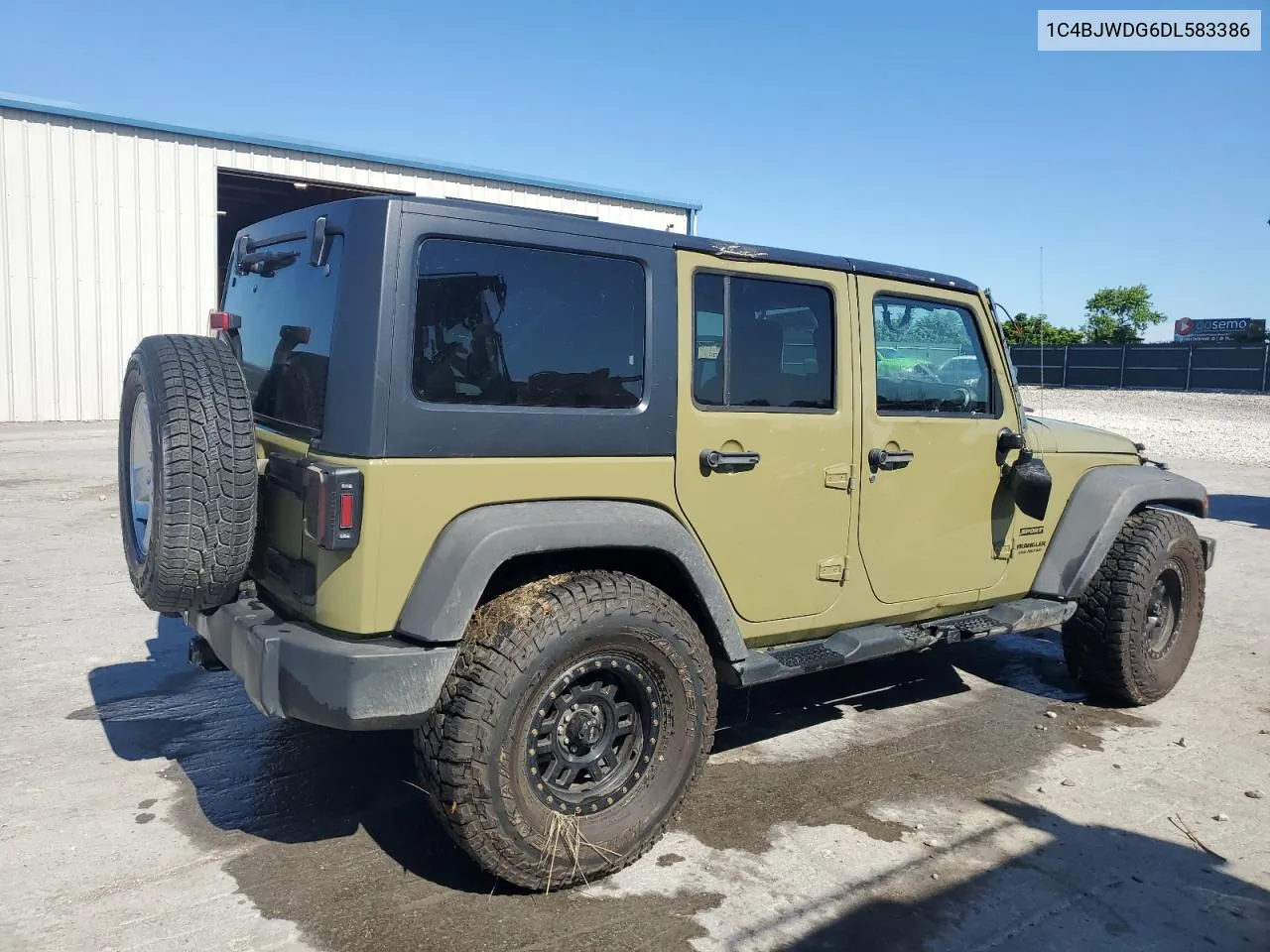 2013 Jeep Wrangler Unlimited Sport VIN: 1C4BJWDG6DL583386 Lot: 60435964